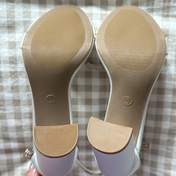 Lulu’s Taylor Ivory Satin Ankle Strap Heels - Picture 4 of 4